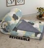 Blue Cotton Abstract 500 GSM Single Bed Comforter