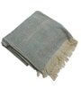 Grey Cotton Solid 60X46 Inches Reversible Throw