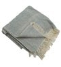 Grey Cotton Solid 60X46 Inches Reversible Throw