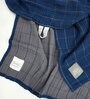 Navy Blue Banana Double Cloth Checkered 300 GSM Bath Towel