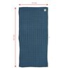 Navy Blue Banana Double Cloth Checkered 300 GSM Bath Towel