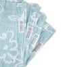 Blue Banana Jacquard Floral 250 GSM 4 Pcs Face Towel