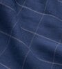 Navy Blue Banana Double Cloth Checkered 300 GSM Bath Towel
