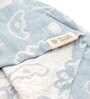Blue Banana Jacquard Floral 300 GSM Hair Wrap Towel (Set of 1 )