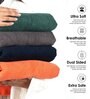 Blueberry Banana and Cotton Solid 480 GSM 4 Pcs Face Towel