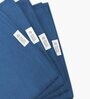 Blue Bamboo Terry Solid 550 GSM 4 Pcs Face Towel