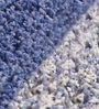 Blue Geometric Cotton 14x20 Inches AntiSkid Bath Mat (Set of 2)