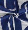 Geometric (72x52) Blue & White Cotton Blend Table Cloth