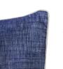 Blue Cotton Blend Solid 16x16 inches Cushion Covers (1pc)