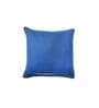 Blue Cotton Blend Solid 16x16 inches Cushion Covers (1pc)