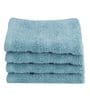 Green Solid 550 GSM Cotton Face Towels (Set of 4)