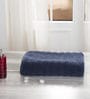 Blue Solid 550 GSM Cotton Bath Towel