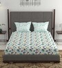 100% Cotton 132TC Double Bedsheet with 2 Pillow Covers
