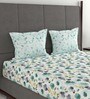 100% Cotton 132TC Double Bedsheet with 2 Pillow Covers