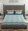 100% Cotton 132TC Double Bedsheet with 2 Pillow Covers