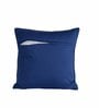 Blue Traditional Cotton 20 x 20 Inches Embroidered Cushion Cover