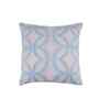 Blue Cotton Embroidery 20x20 inches Square Cushion Cover