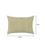 Green Textured Cotton 20 x 14 Inches Cushion Cover
