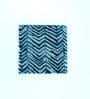 Blue Cotton Fabric Coated Mdf Square Coaster Set Of 4
