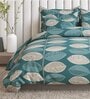 Blue Cotton Blend Floral 150 GSM Single Comforter