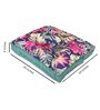 Blue Cotton Floral 24x24 inches Floor Cushion