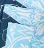 Blue Cotton Floral 300 Gsm Double Bed Reversible Comforter