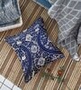 Blue Cotton Florals 16x16 inches Cushion Covers (Pack of 5)