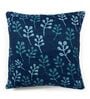 Blue Floral Cotton 16 x 16 Inches Cushion Covers (Set of 2)