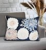 Blue Cotton Florals 20x14 inches Cushion Cover