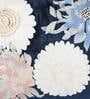 Blue Cotton Florals 20x14 inches Cushion Cover