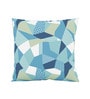 Blue Geometric Cotton 16 x 16 Inch Cushion Covers (Set of 2)