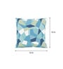 Blue Geometric Cotton 16 x 16 Inch Cushion Covers (Set of 2)