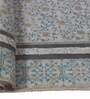 Blue Cotton Persian 3x2 Hand Woven Dhurrie