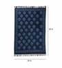 Blue Cotton Abstract 3x2 Hand Woven Dhurrie