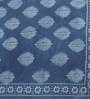 Blue Cotton Abstract 3x2 Hand Woven Dhurrie