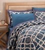 Blue Cotton 100 Room Temperature Double Bed Quilt