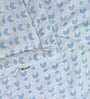 Blue Cotton Blend Geometric 150 GSM Double Comforter