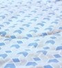 Blue Cotton Blend Geometric 150 GSM Double Comforter