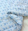 Blue Cotton Blend Geometric 150 GSM Single Comforter