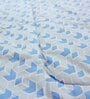 Blue Cotton Blend Geometric 150 GSM Single Comforter