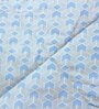 Blue Cotton Blend Geometric 150 GSM Single Comforter