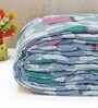 Blue Cotton Blend Geometric 150 GSM  Single Comforter