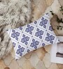 Blue Cotton Geometric 18x12 inches Cushion Covers (Pack of 2)