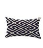 Blue Cotton Geometric 18x12 inches Cushion Covers (Pack of 2)