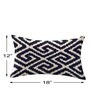 Blue Cotton Geometric 18x12 inches Cushion Covers (Pack of 2)