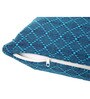 Blue Geometric Cotton 18 x 18 Inches Cushion Covers (Set of 2)