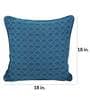 Blue Geometric Cotton 18 x 18 Inches Cushion Covers (Set of 2)