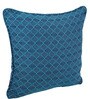 Blue Geometric Cotton 18 x 18 Inches Cushion Covers (Set of 2)