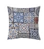 Blue Cotton Geometric 24x24 inches Cushion Covers (Pack of 2)