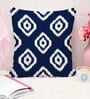 Blue Cotton Geometric 24x24 inches Cushion Covers (Pack of 2)